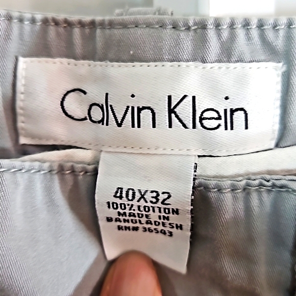 Calvin Klein Mens Gray Cargo Pants Size 40x32 - Picture 2 of 7